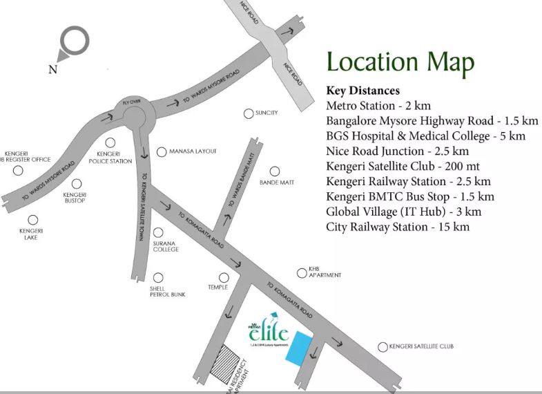 Keystone Sai Prithvi Elite Location Map