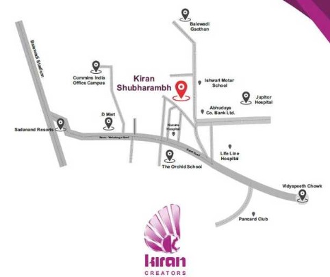 Kiran Shubharambh Location Map
