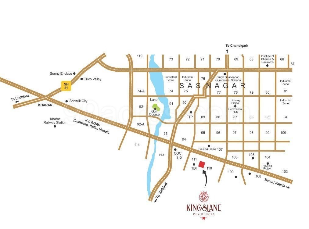 Kishkindha Kingslane Residences Location Map