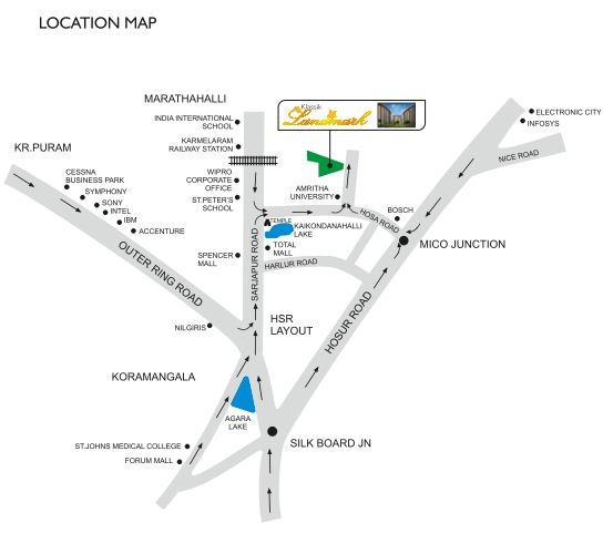 Klassik Landmark Location Map