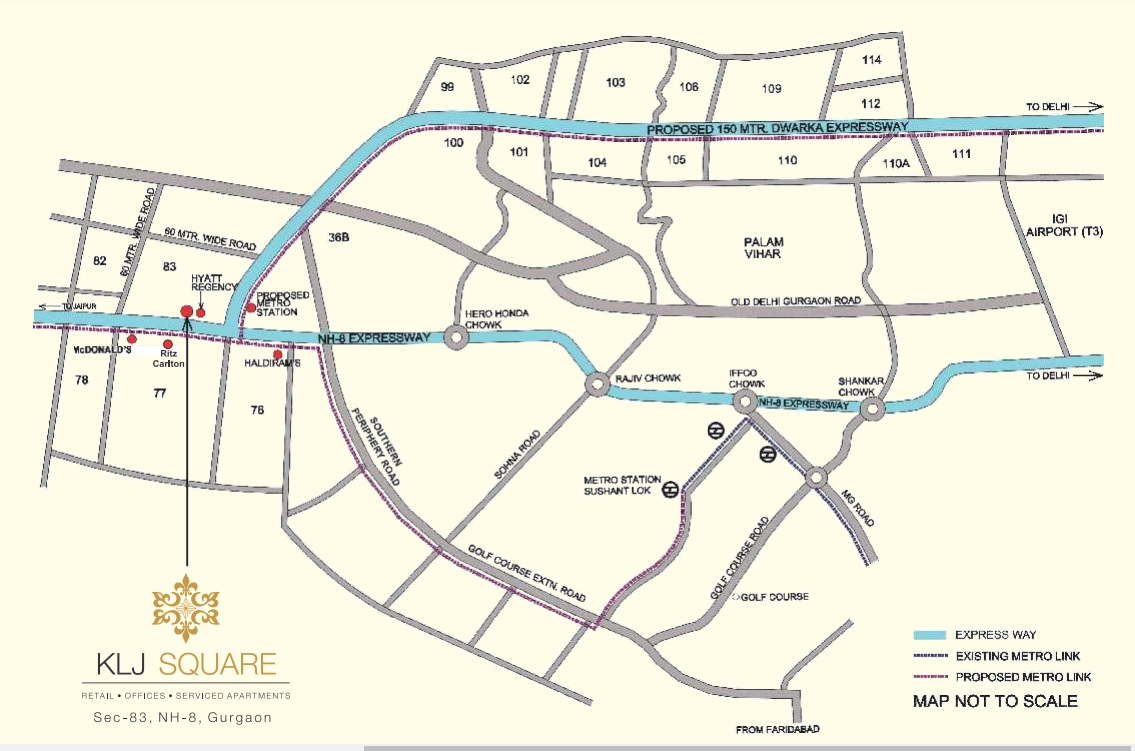 Klj Square Location Map