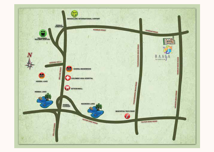 Kolte Patil Raaga Location Map