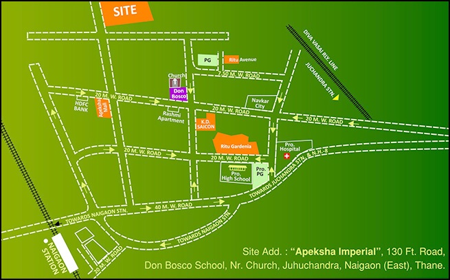 Kothari Apeksha Imperial Location Map