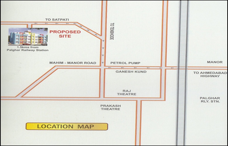 Kothari Mahavir Garden Location Map