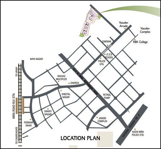 Kothari Seven Eleven Complex Location Map
