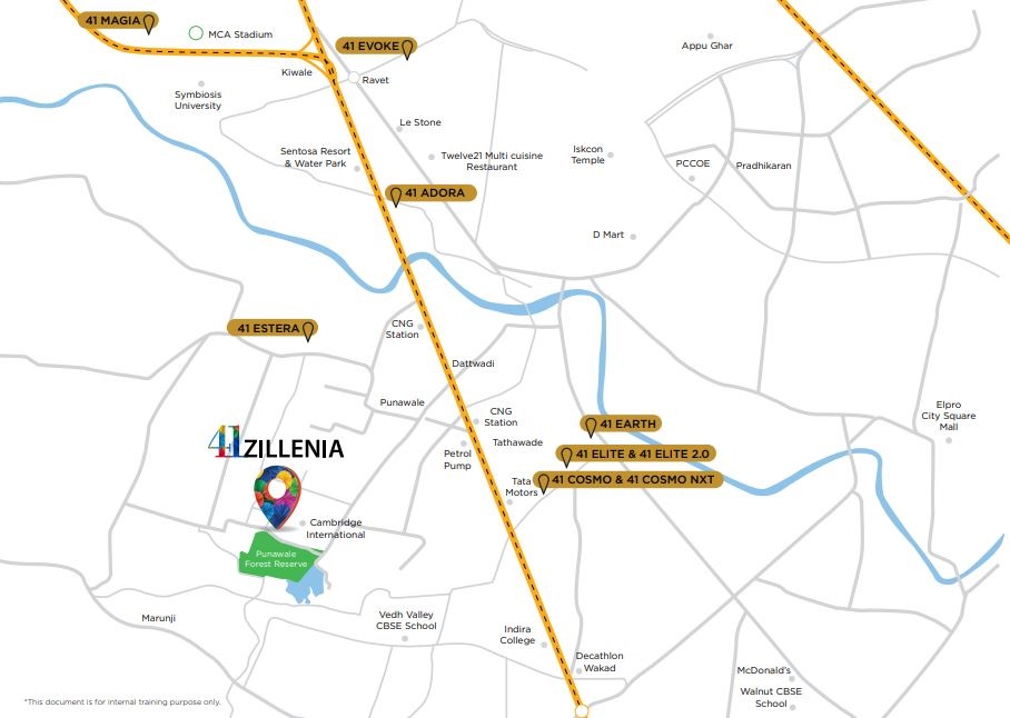 Krisala 41 Zillenia Location Map