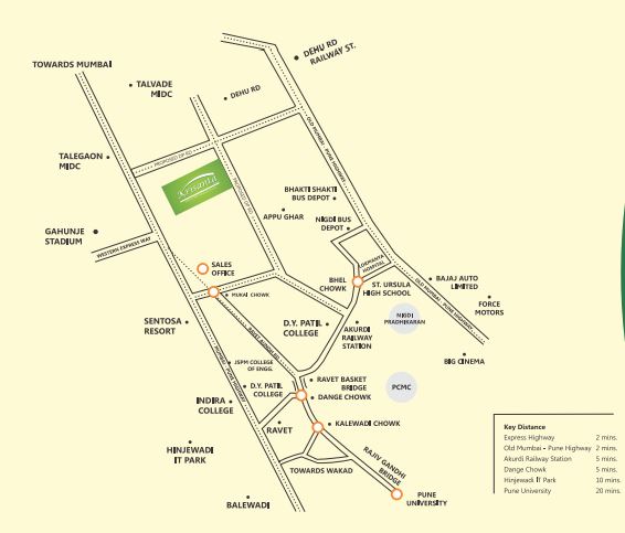 Krisala Krisanta Skyline Location Map