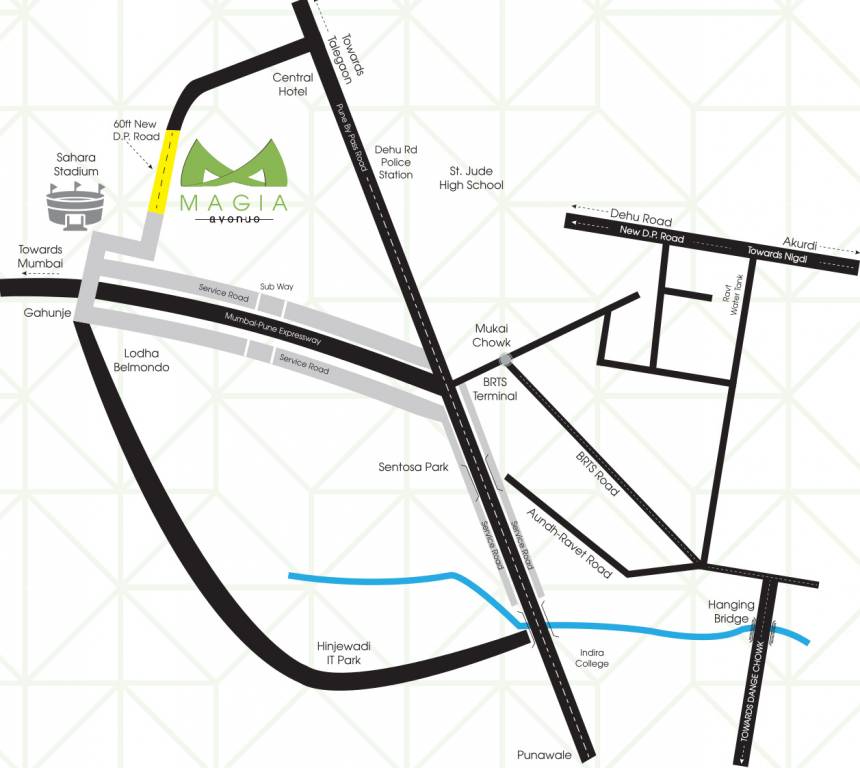Krisala Magia Avenue Location Map