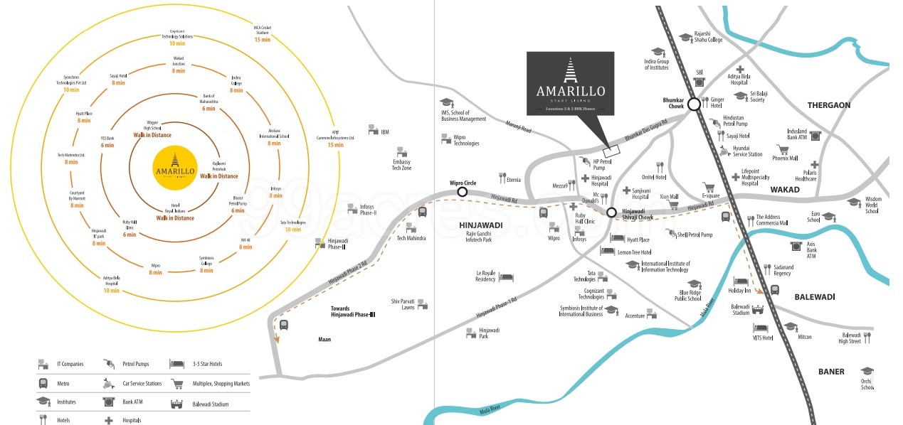 Krishna Amarillo Location Map