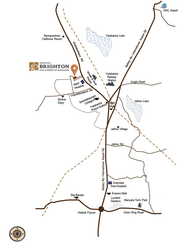 Krishna Brighton Location Map