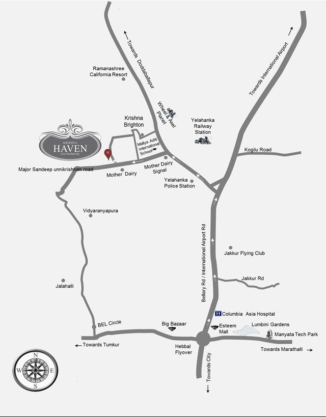 Krishna Haven Location Map