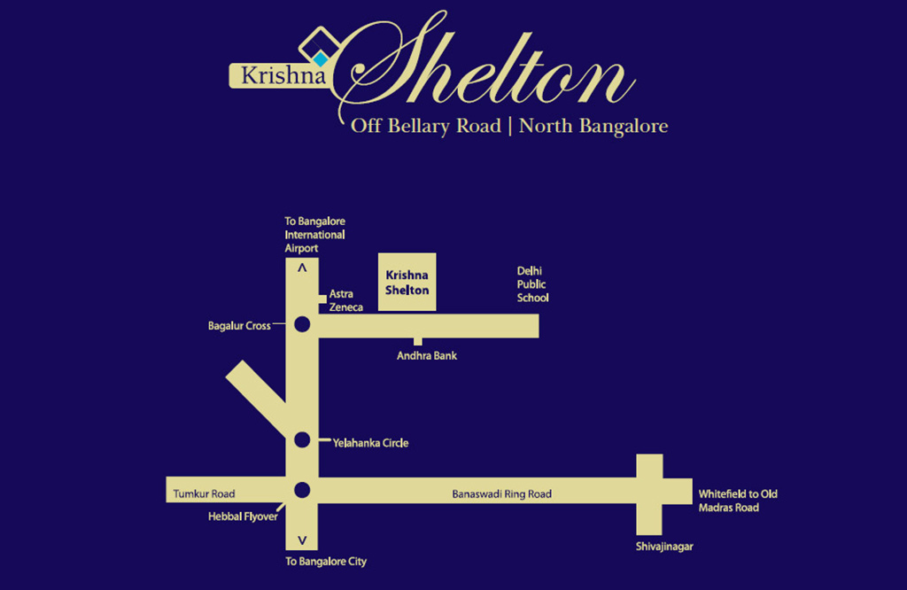 Krishna Shelton Location Map