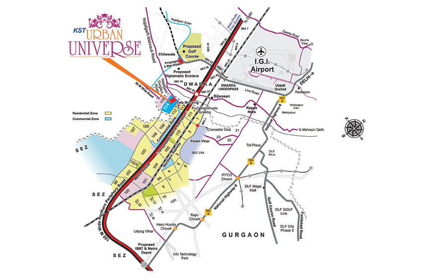 Kst Urban Universe Location Map