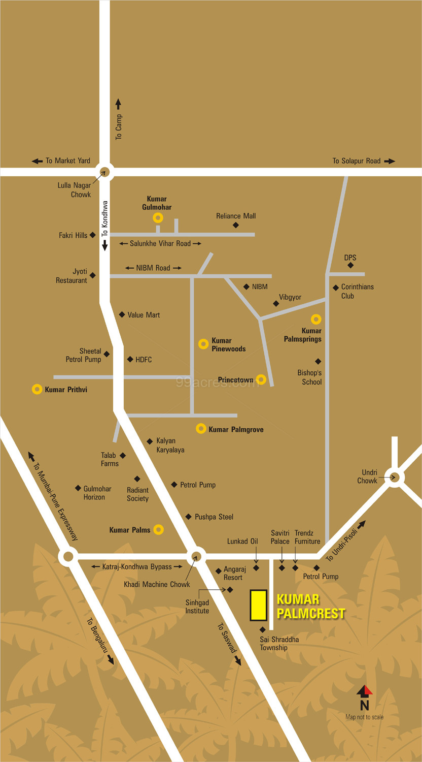 Kumar Palmcrest Location Map