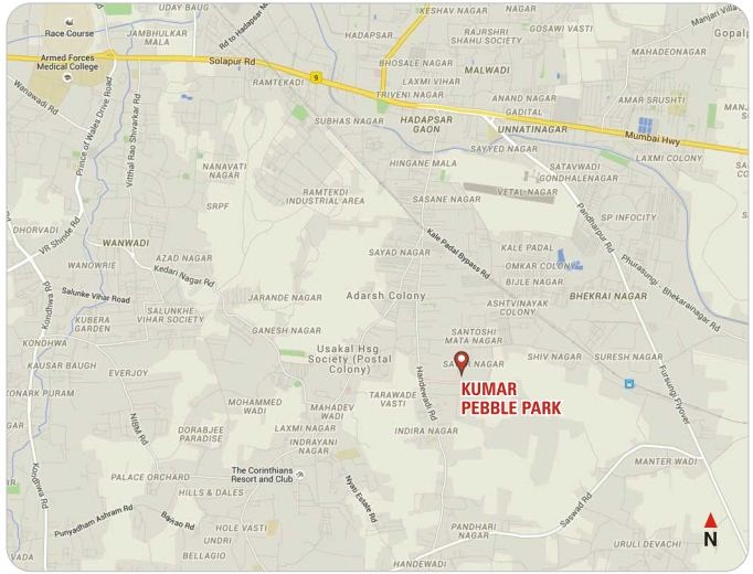 Kumar Pebble Park Location Map