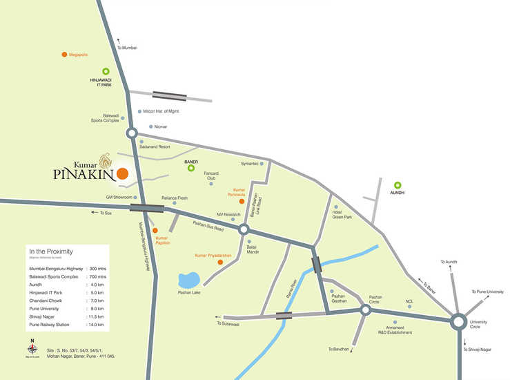 Kumar Pinakin Location Map