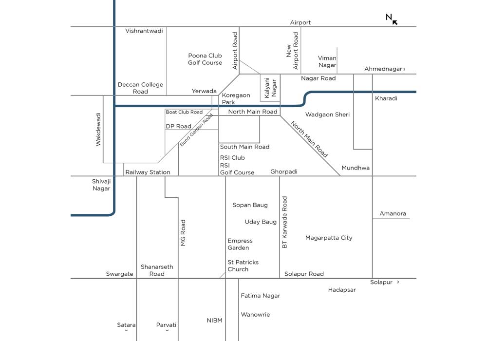 Kumar Privie Residences Sienna Location Map