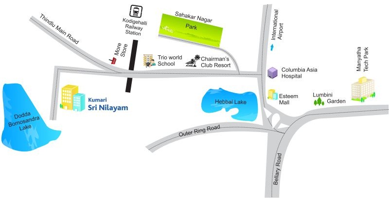 Kumari Sri Nilayam Location Map