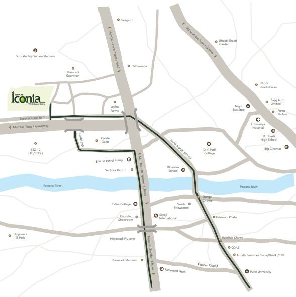 Kunal Iconia Location Map