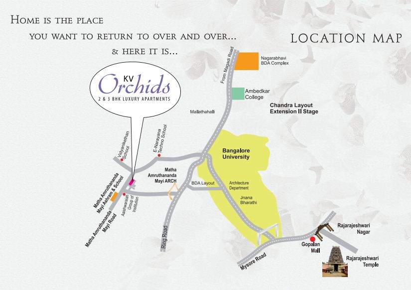 Kv Orchids Location Map