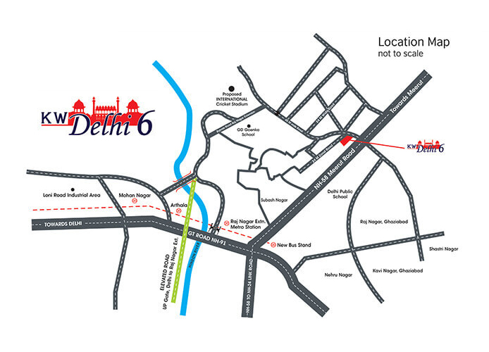 Kw Delhi 6 Location Map