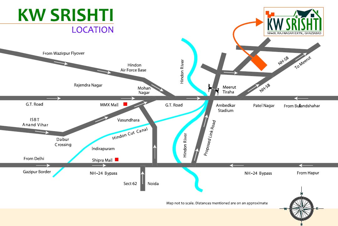Kw Srishti Location Map