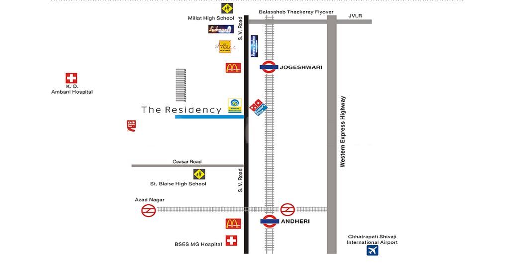 Lak The Residency Location Map