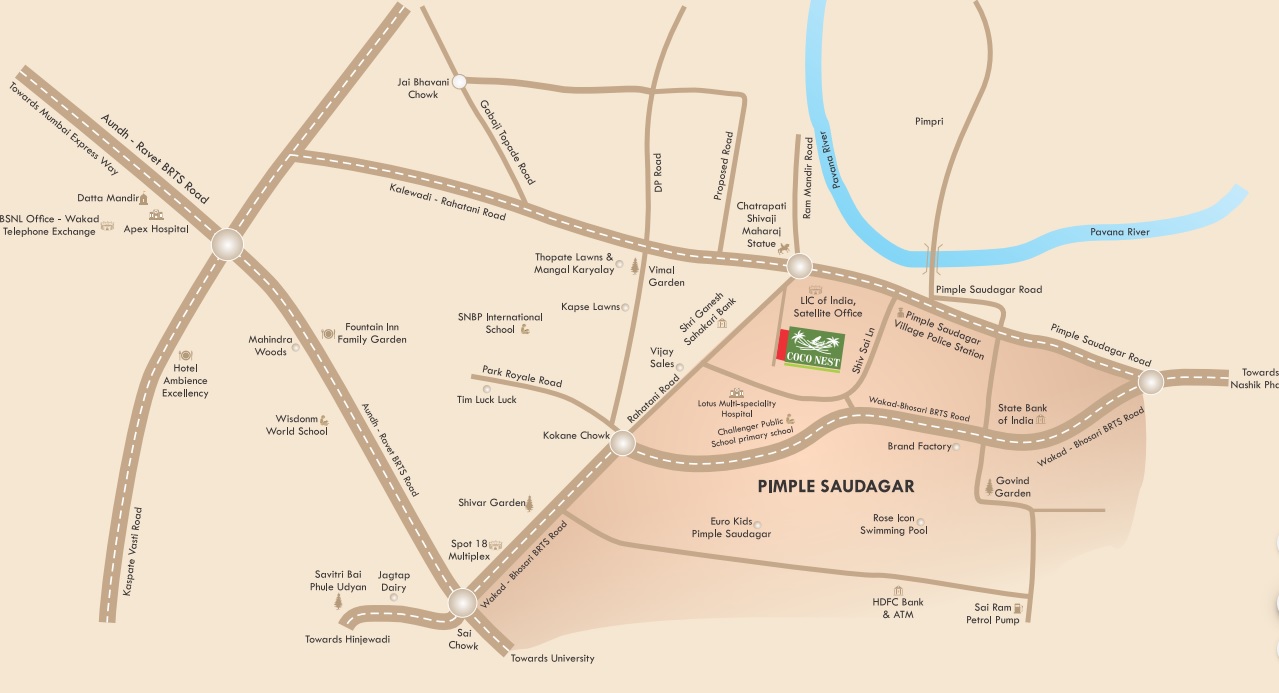 Lakshadeep Coco Nest Location Map