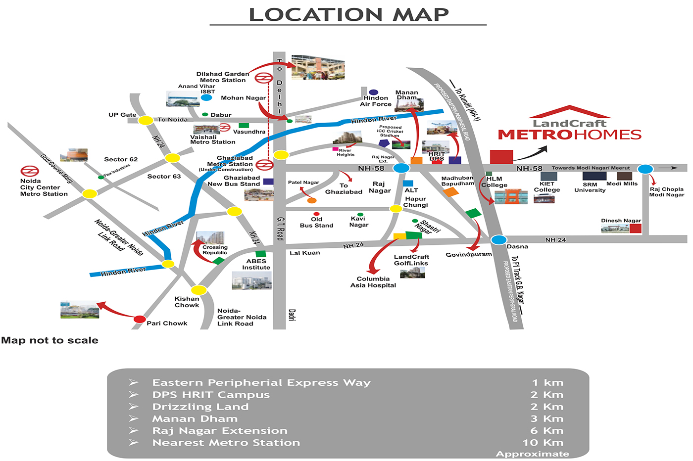 Landcraft Metro Homes Location Map