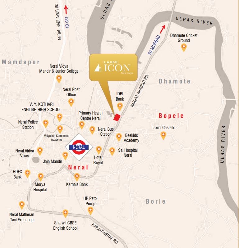 Laxmi Icon Location Map