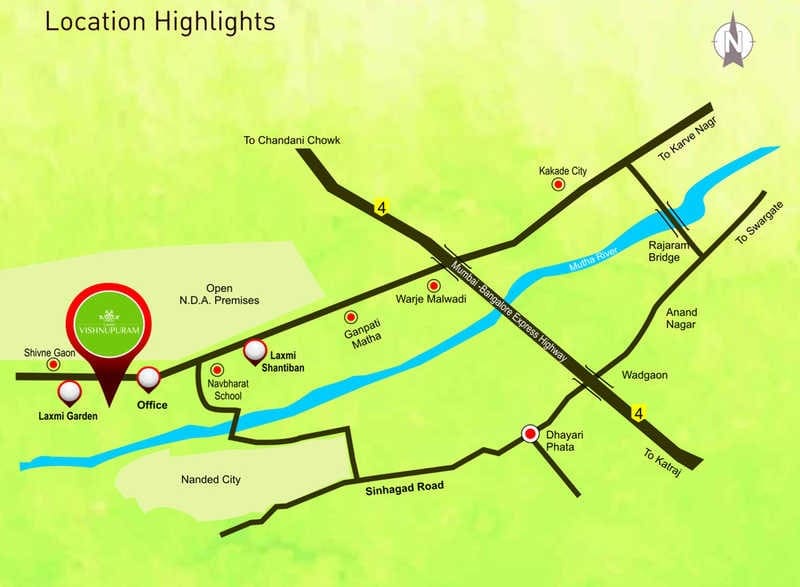 Laxmi Vishnupuram Location Map