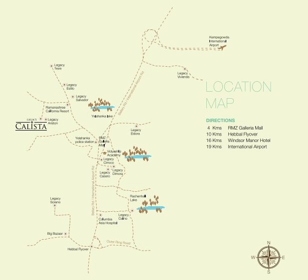 Legacy Calista Location Map