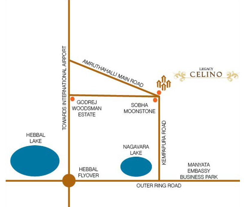 Legacy Celino Location Map