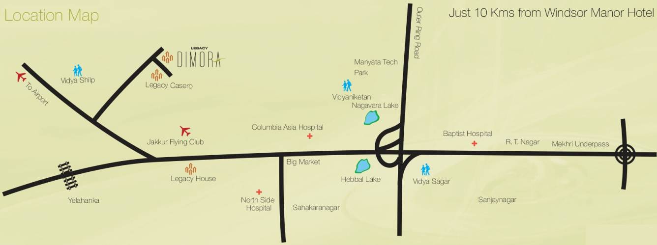 Legacy Dimora Location Map