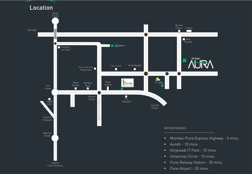 Legacy Green Aura Location Map