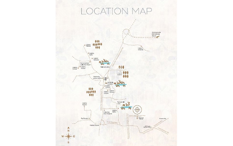 Legacy Saviero Location Map