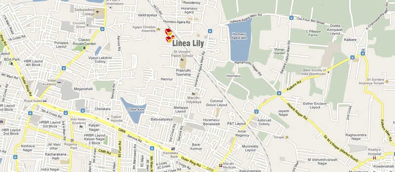 Linea Lily Location Map