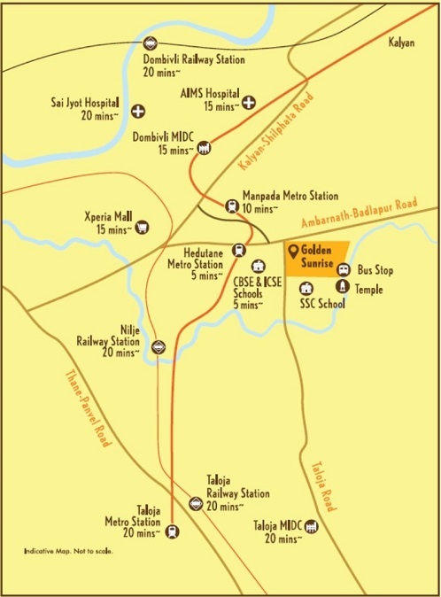 Lodha Codename Golden Sunrise Location Map