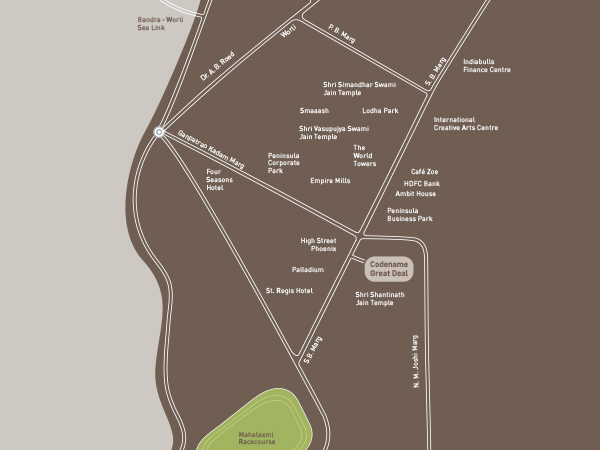 Lodha Codename Great Deal Location Map