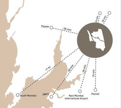 Lodha Crown Taloja Location Map
