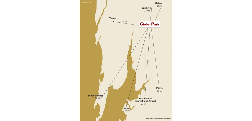 Lodha Global Park Location Map