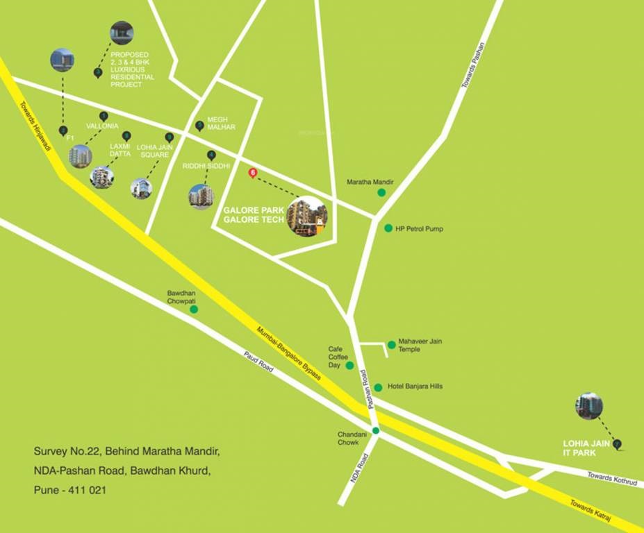 Lohia Galore Park Location Map