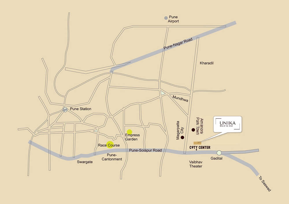 Lohia Unika Location Map