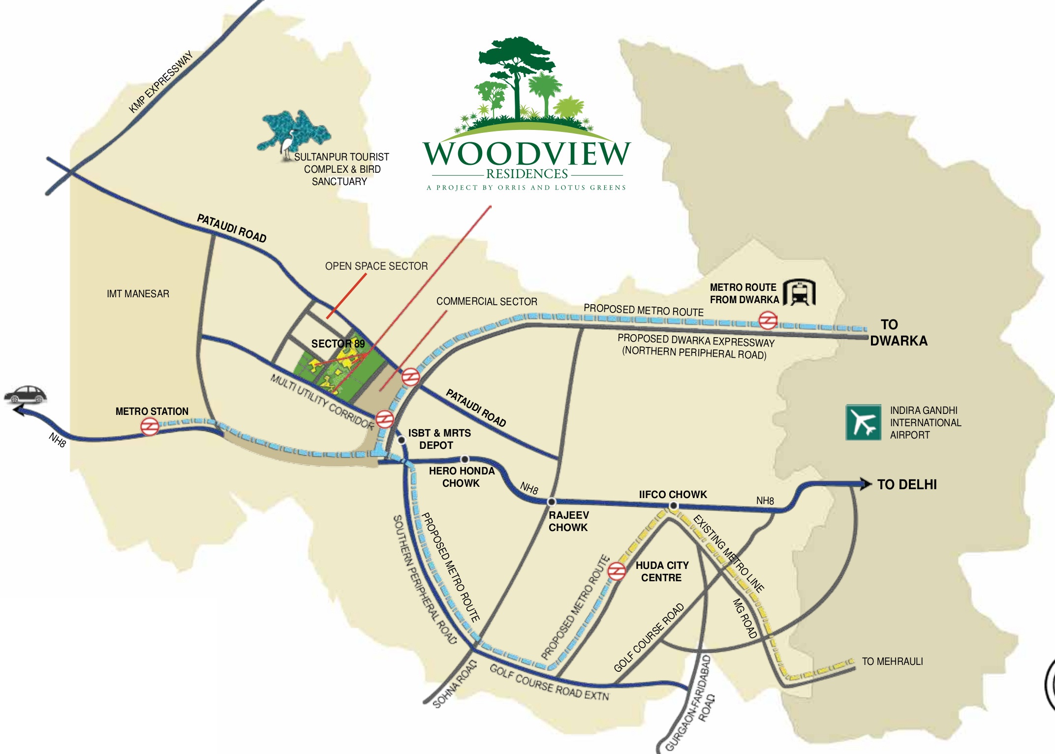Lotus Woodview Residences Location Map