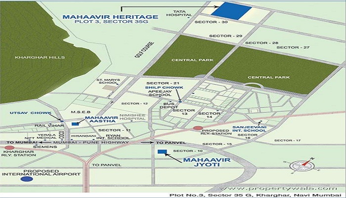 Mahaavir Heritage Location Map