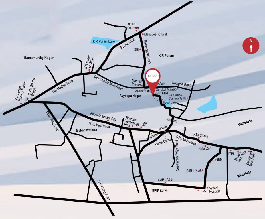 Mahaveer Horizon Location Map