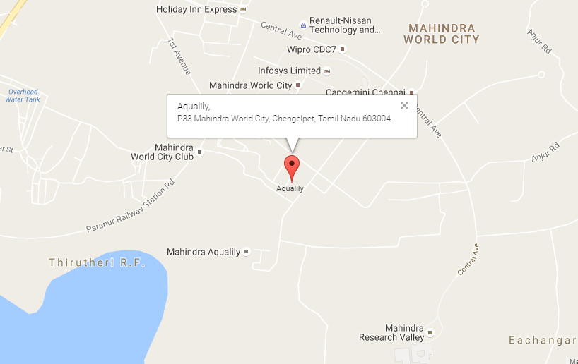 Mahindra Aqualily Location Map