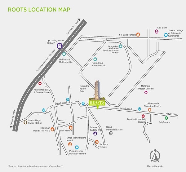 Mahindra Roots Location Map