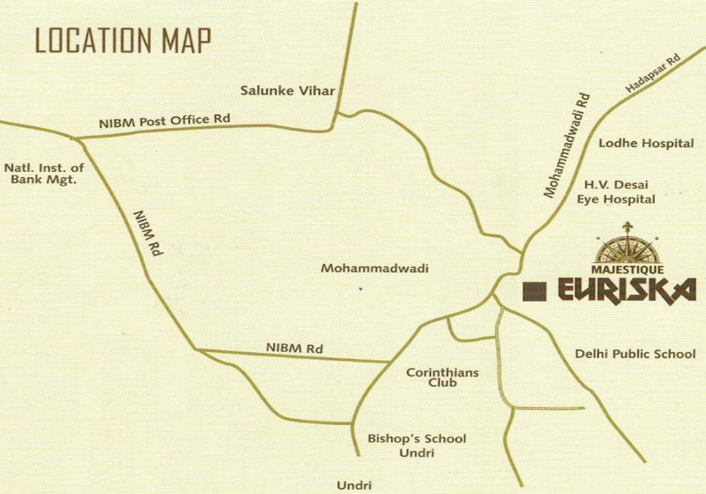 Majestique Euriska Location Map