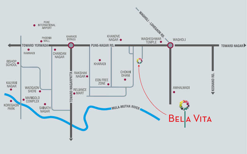 Malkani Bella Vita Location Map
